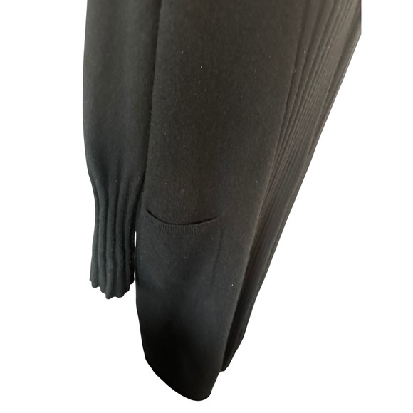 NAADAM Black 100% Cashmere Long Open Front Cardigan Sweater large - Picture 3 of 6